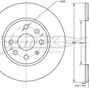 Jetzt Bestellen TOMEX Brakes TX 71-52 - Bremsscheibe